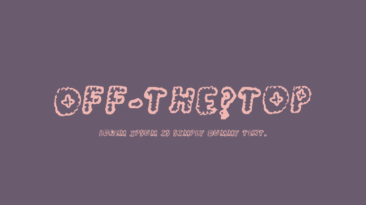 Off-the_top Font