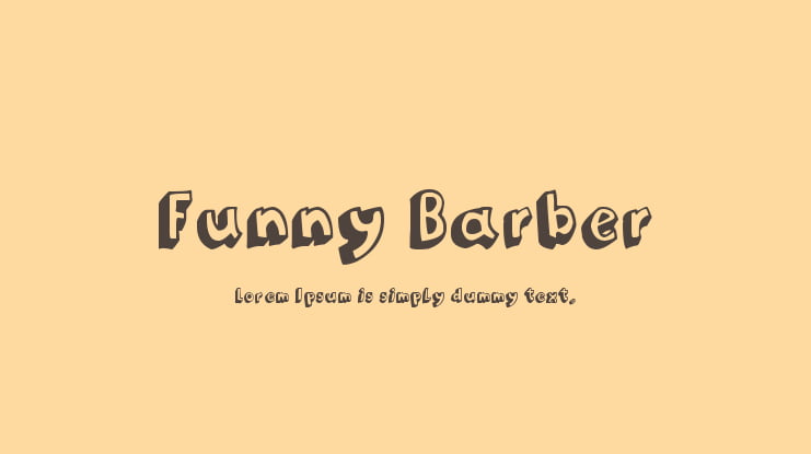 Funny Barber Font