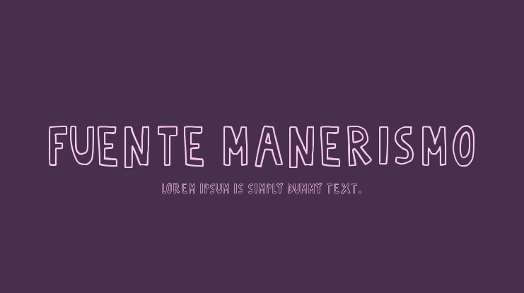 Fuente Manerismo Font