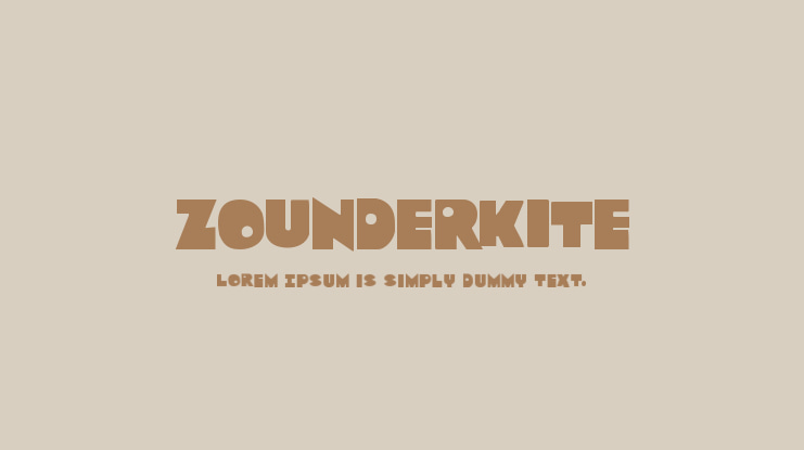 Zounderkite Font Family