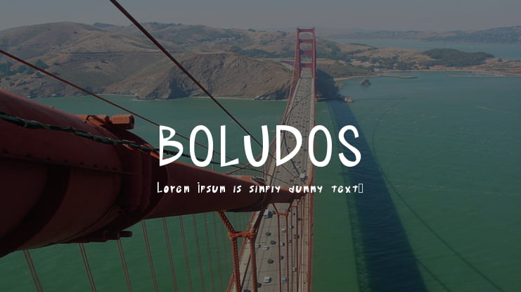 BOLUDOS Font