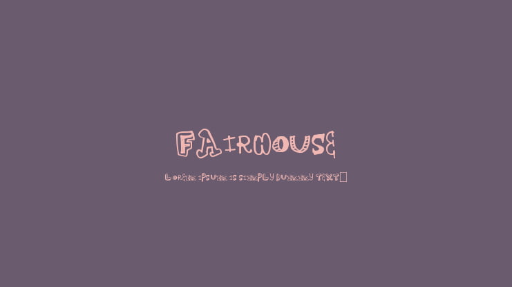 FairHouse Font