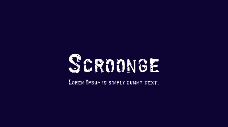 Scroonge Font