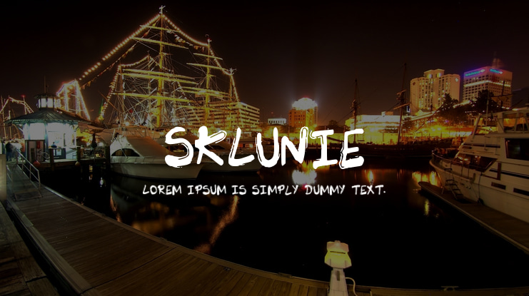 SK_LUNIE Font