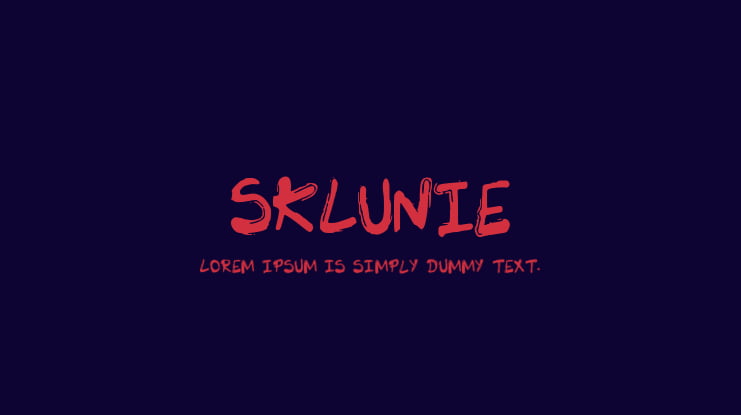 SK_LUNIE Font
