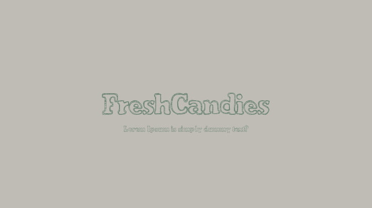FreshCandies Font