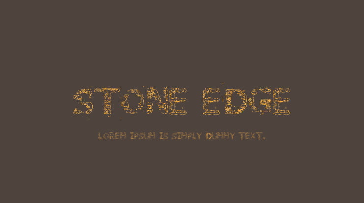 Stone Edge Font