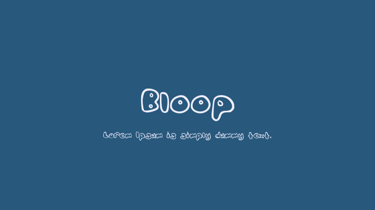 Bloop Font