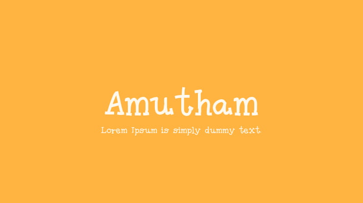 Amutham Font