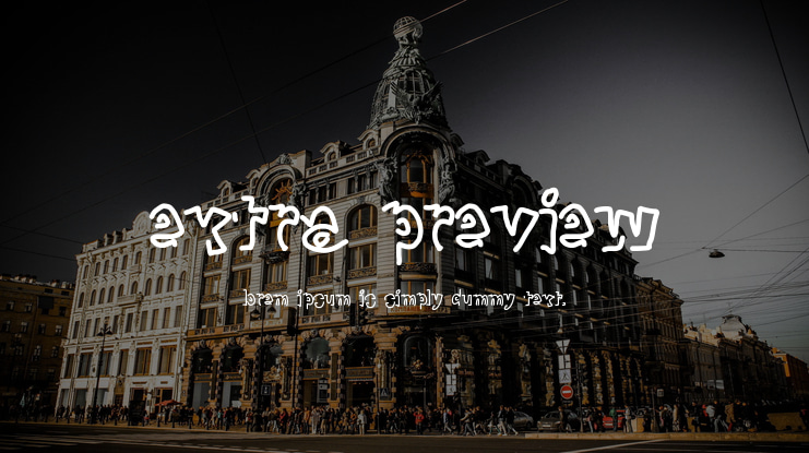extra preview Font