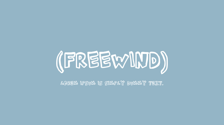 (FREEWIND) Font