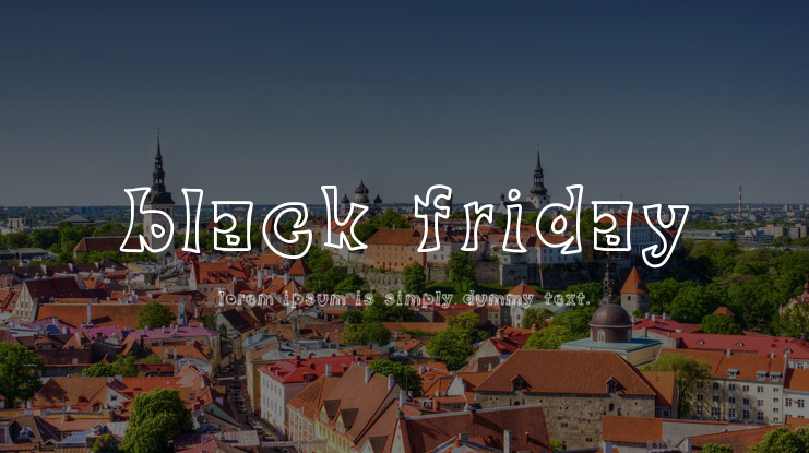 black friday Font