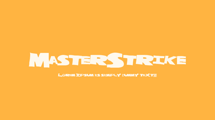 MasterStrike Font