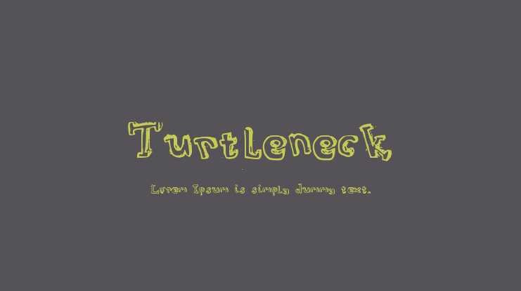 Turtleneck Font