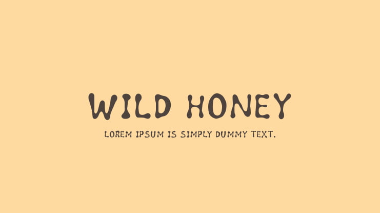Wild honey Font