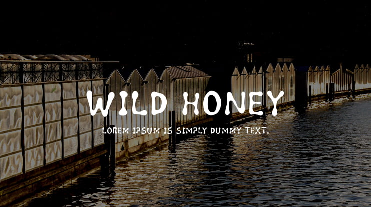 Wild honey Font