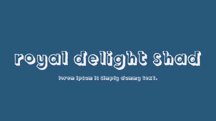 Royal Delight Shad Font Family