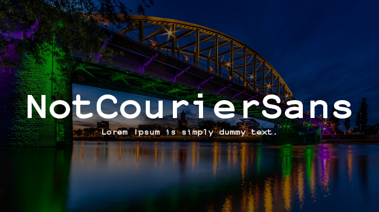 NotCourierSans Font Family