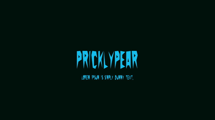 PricklyPear Font