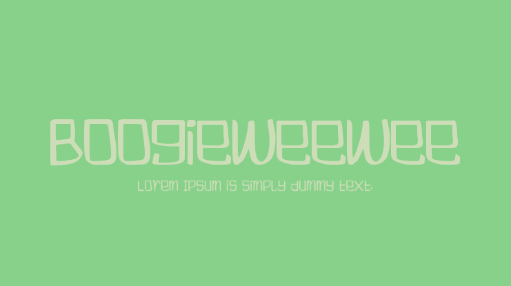 Boogieweewee Font