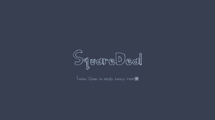 SquareDeal Font