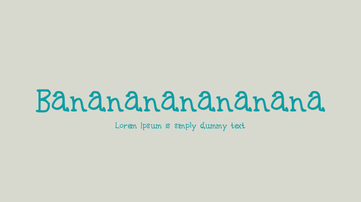 Bananananananana Font