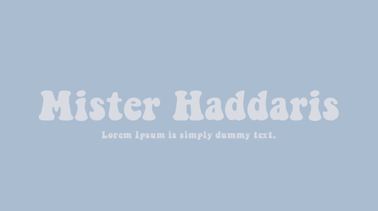 Mister Haddaris Font Family