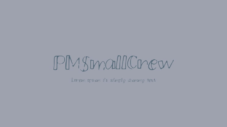 PMSmallCrew Font