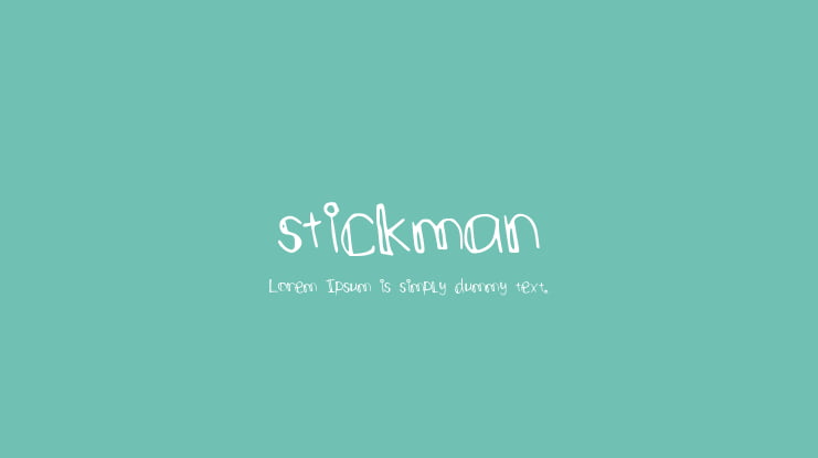 stickman Font