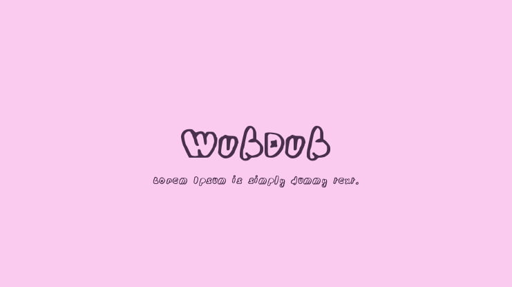 WubDub Font