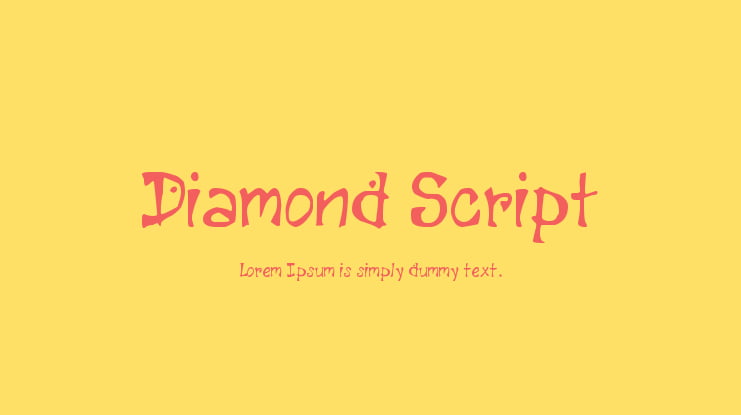 Diamond Script Font