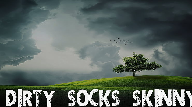 Dirty Socks Skinny Font