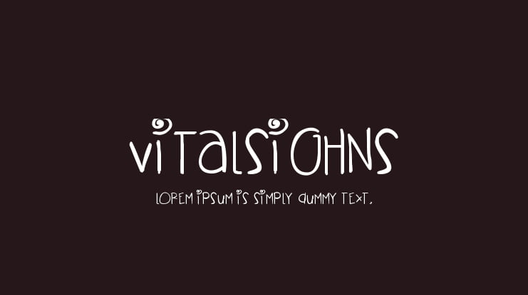 VitalSighns Font