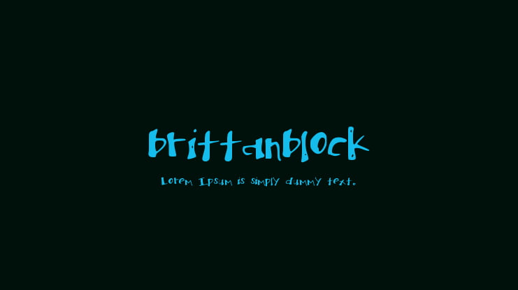 brittanblock Font