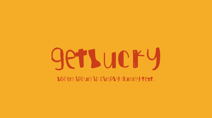 GetLucky Font