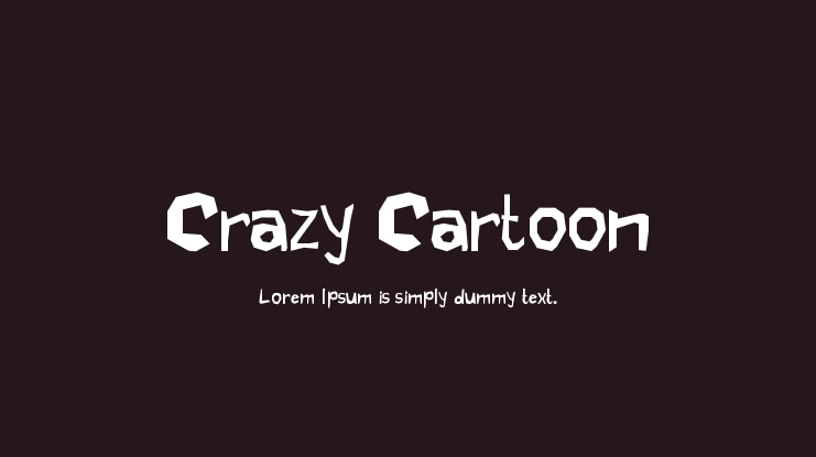 Crazy Cartoon Font