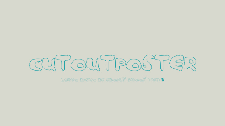 CutoutPoster Font