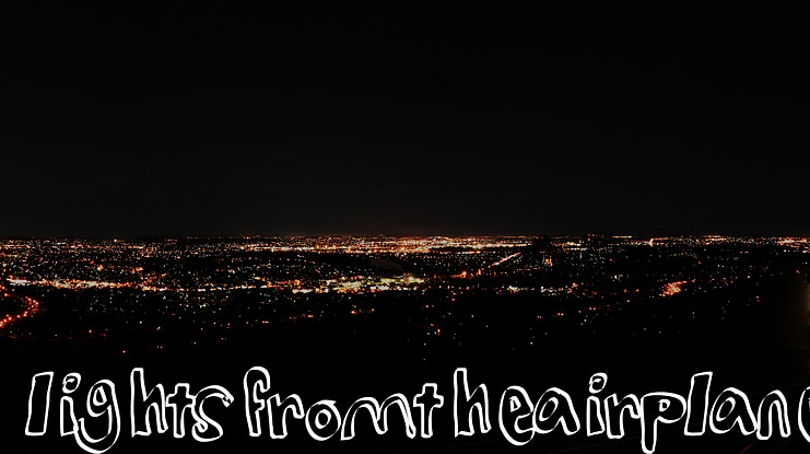 lightsfromtheairplane Font
