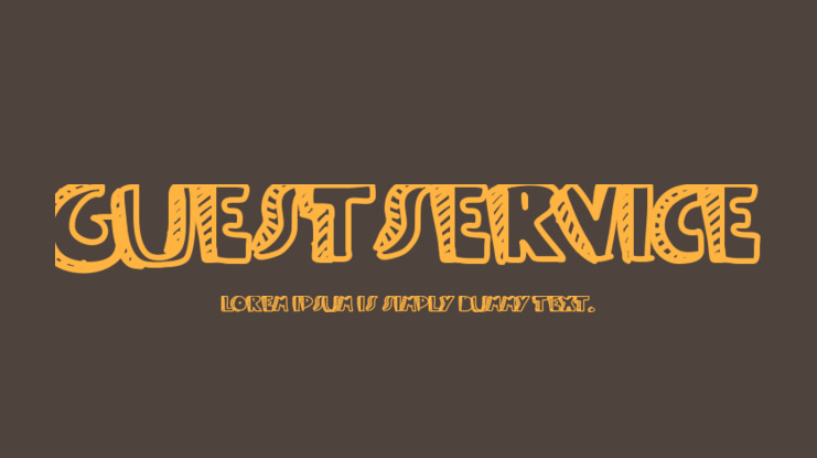 Guestservice Font