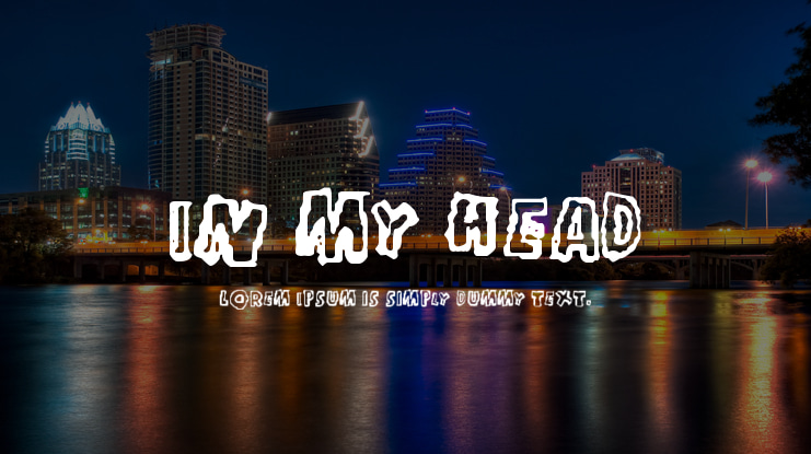 In my head Font