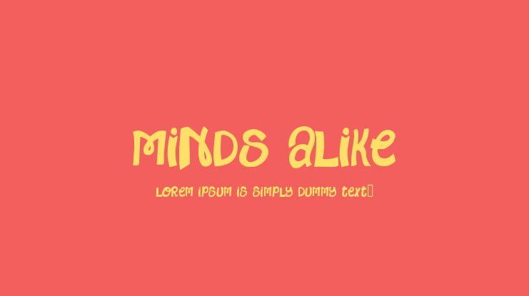 Minds Alike Font