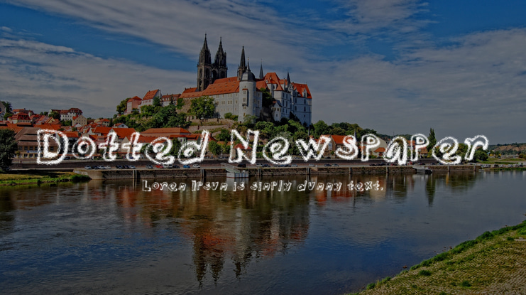 Dotted Newspaper Font