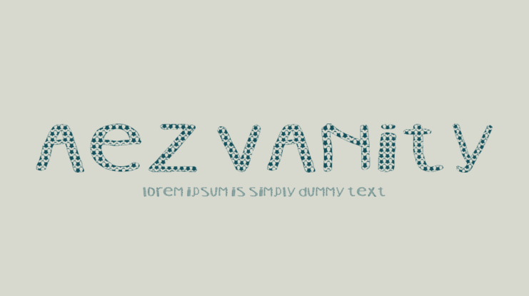 AEZ Vanity Font