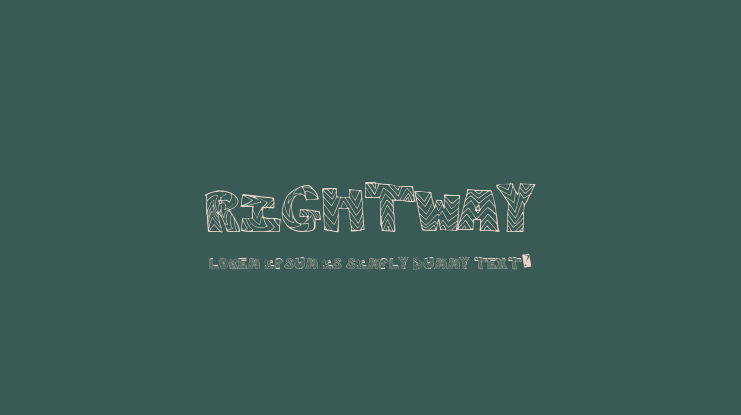 RightWay Font