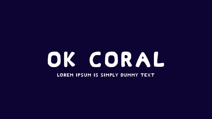Ok Coral Font