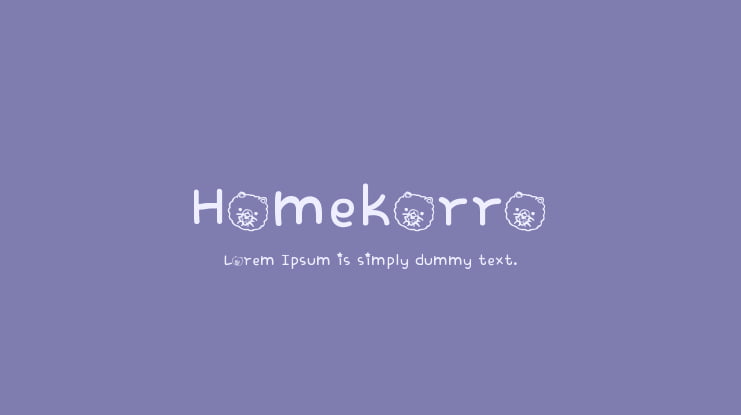 Homekorro Font