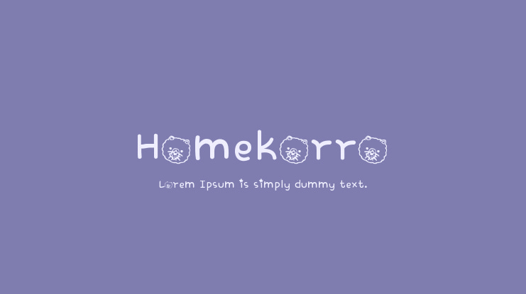 Homekorro Font