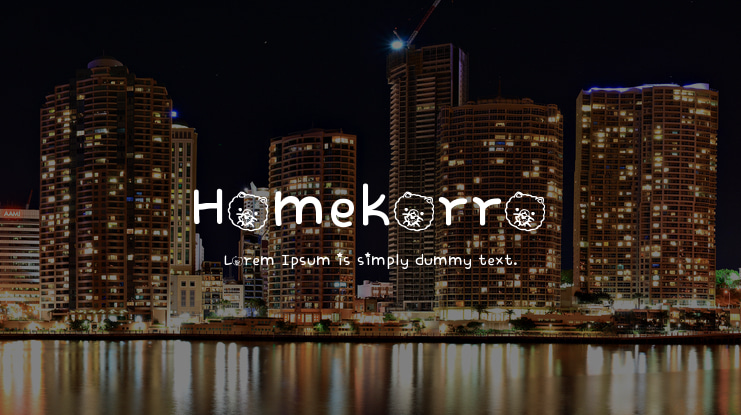 Homekorro Font