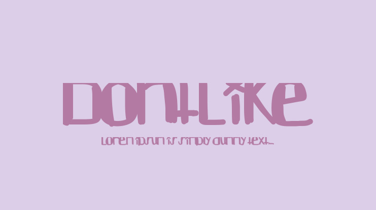 DontLike Font