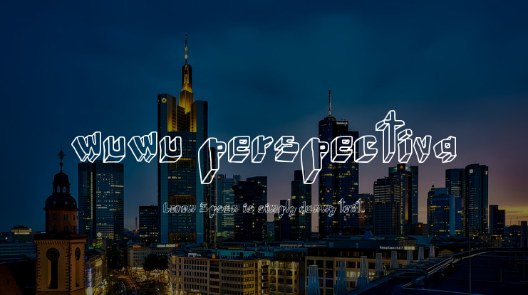 wuwu perspectiva Font